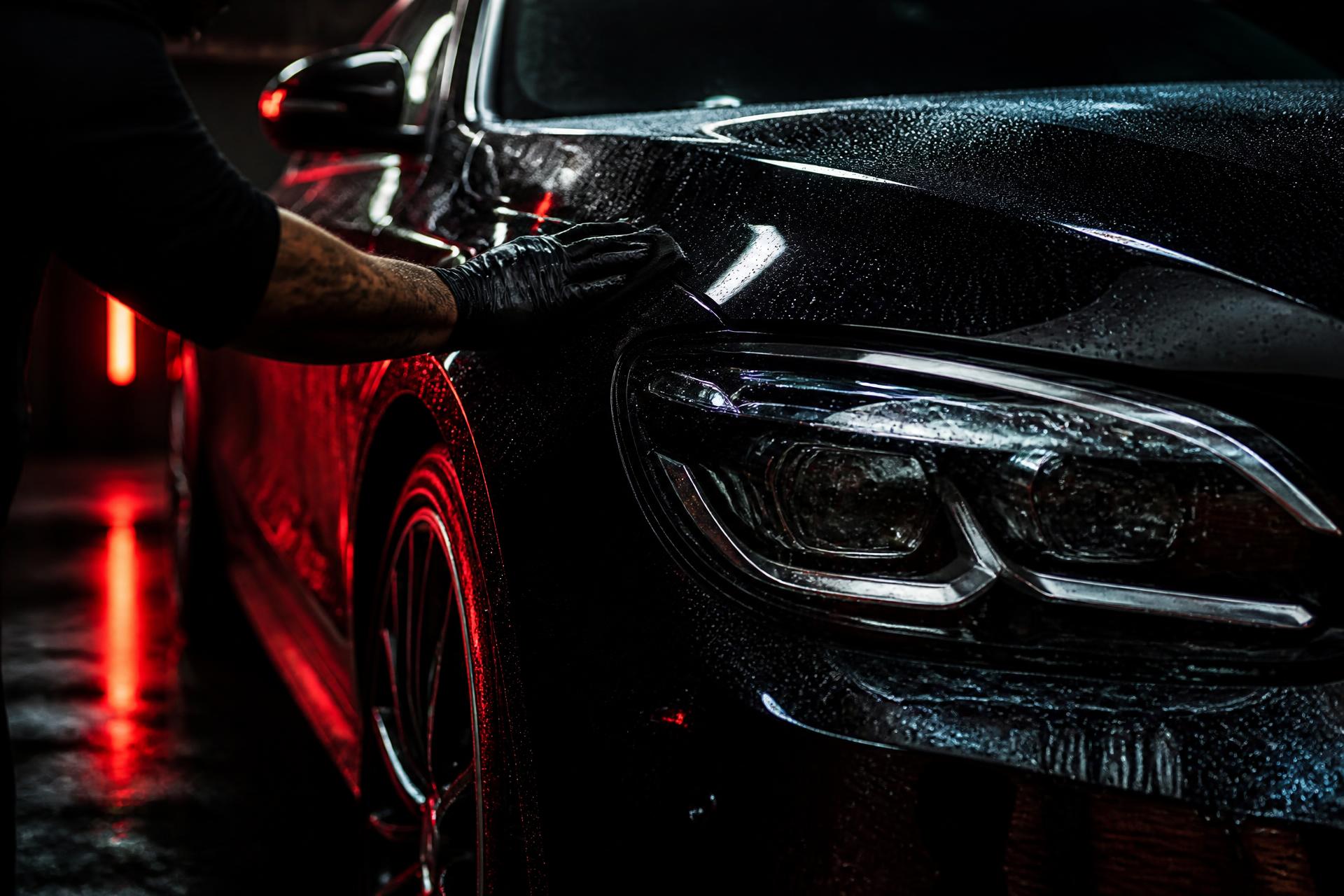 Detailed black car